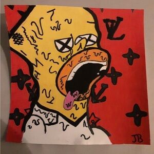 Simpson ink marker painting